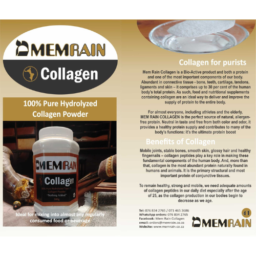Collagen Pure Hydrolyzed Collagen Powder 500g - Image 3